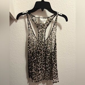 Rory Beca Animal Print Racerback Top